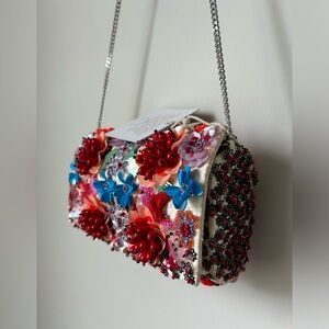 Viral beaded floral colorful crossbody made in India bag